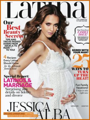 Jessica Alba And Her Bump Cover of Latina Magazine
